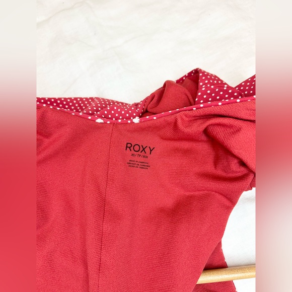 Roxy Women's Red Polka Dot Scoop-Neck Lace-Up One Piece Swimsuit - Picture 9 of 12
